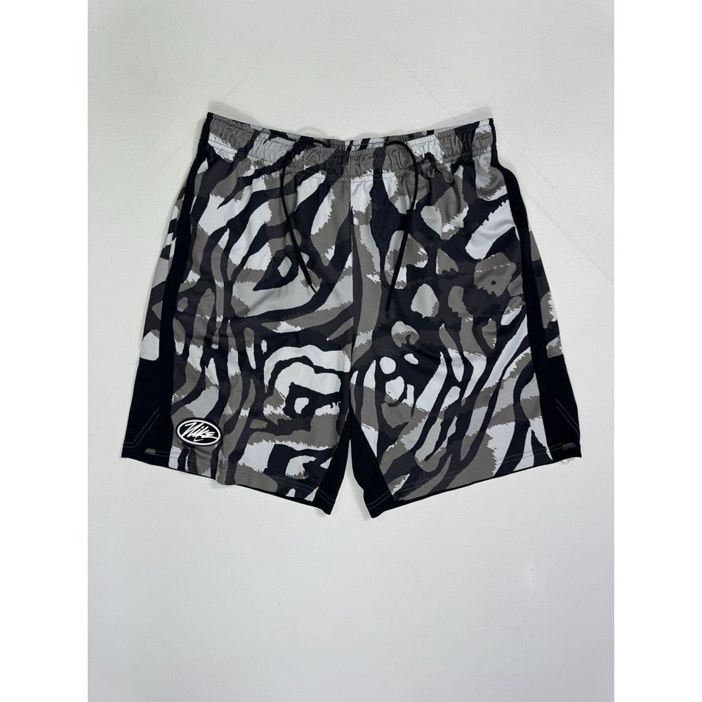 Nike Dri-Fit Sports Clash 3 Basketball Shorts XL Black Gray Camo Logo DM6517-010
